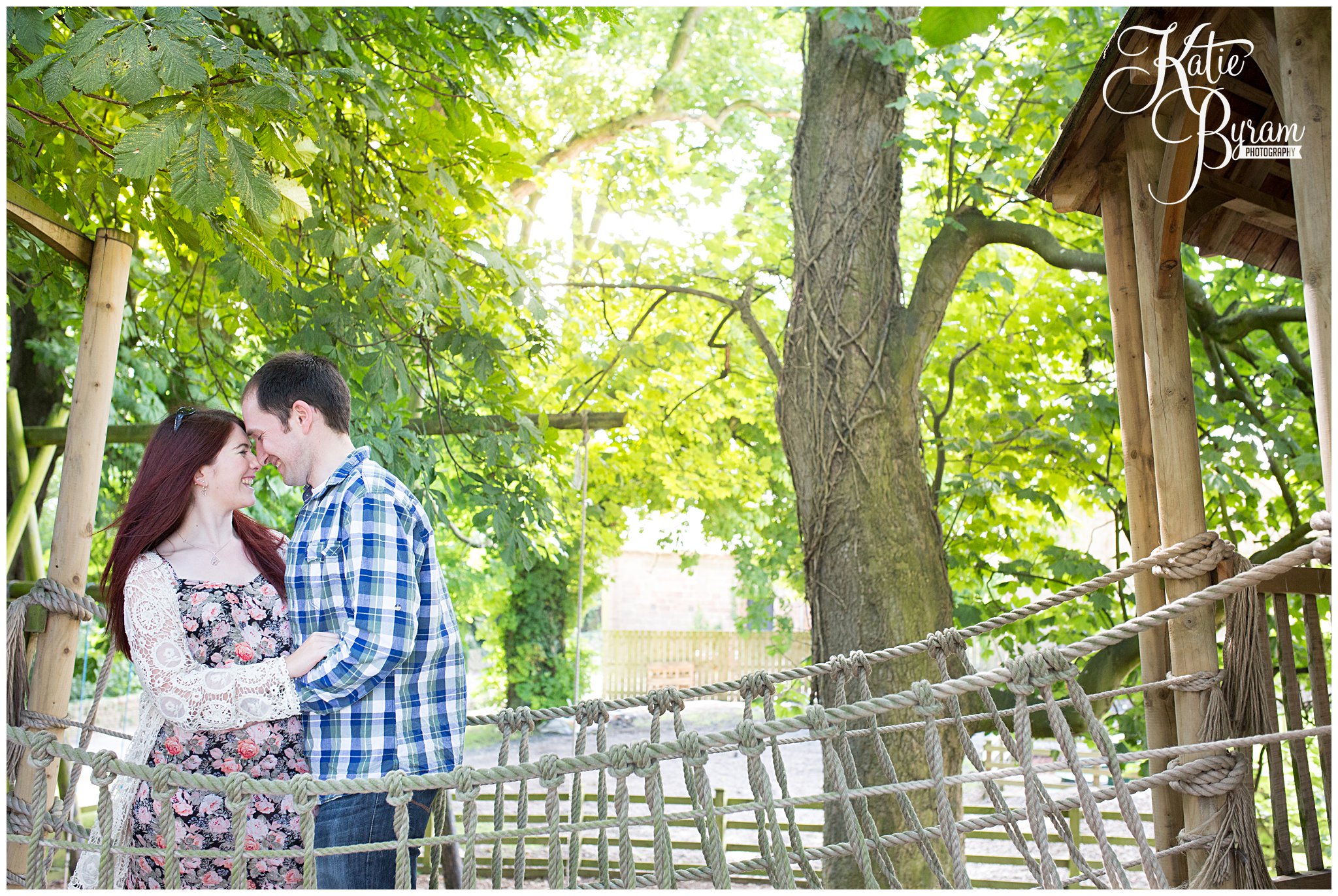 Relaxed & fun pre-wedding shoot at Ellingham Hall