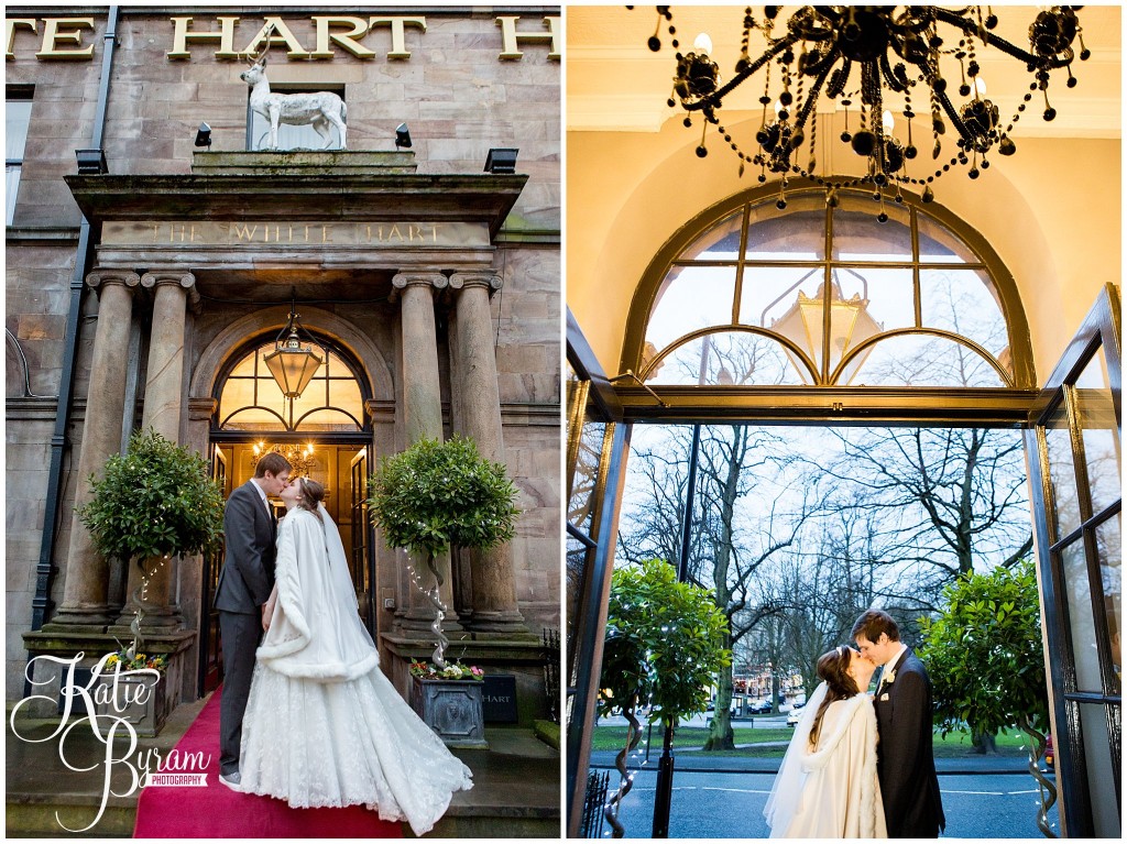 wedding cape, the white hart, harrogate, harrogate wedding venue, katie byram photography
