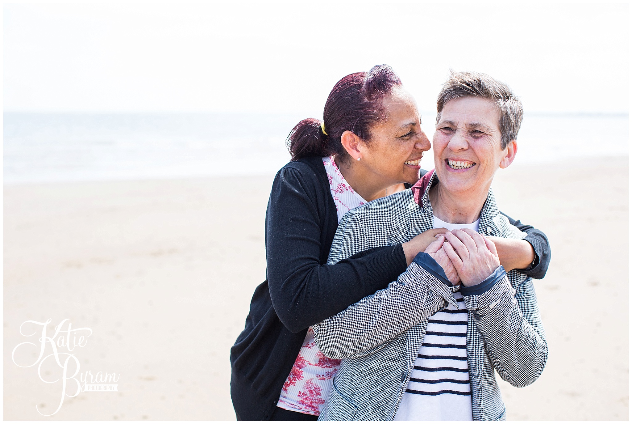 Brides to be at the beach: Julie & Tracy’s Sunderland Pre-wedding shoot