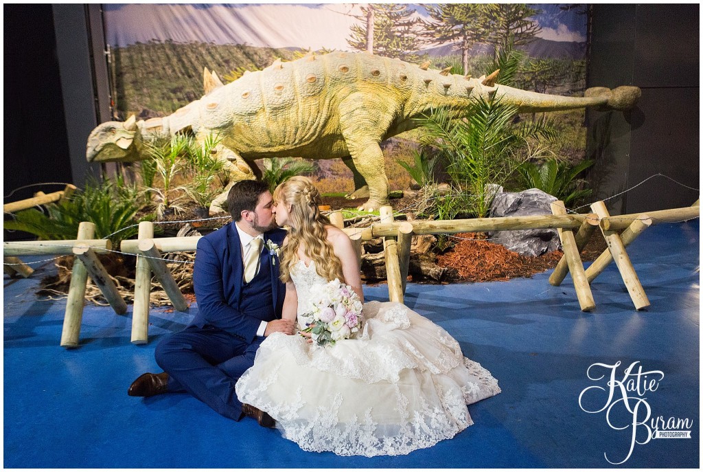 dinosaur wedding photos, centre for life wedding, planetarium wedding, newcastle city centre wedding, newcastle wedding venue, newcastle upon tyne, katie byram photography,
