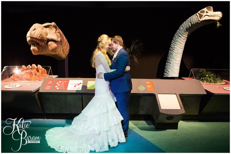 dinojaws, centre for life wedding, planetarium wedding, newcastle city centre wedding, newcastle wedding venue, newcastle upon tyne, katie byram photography, 