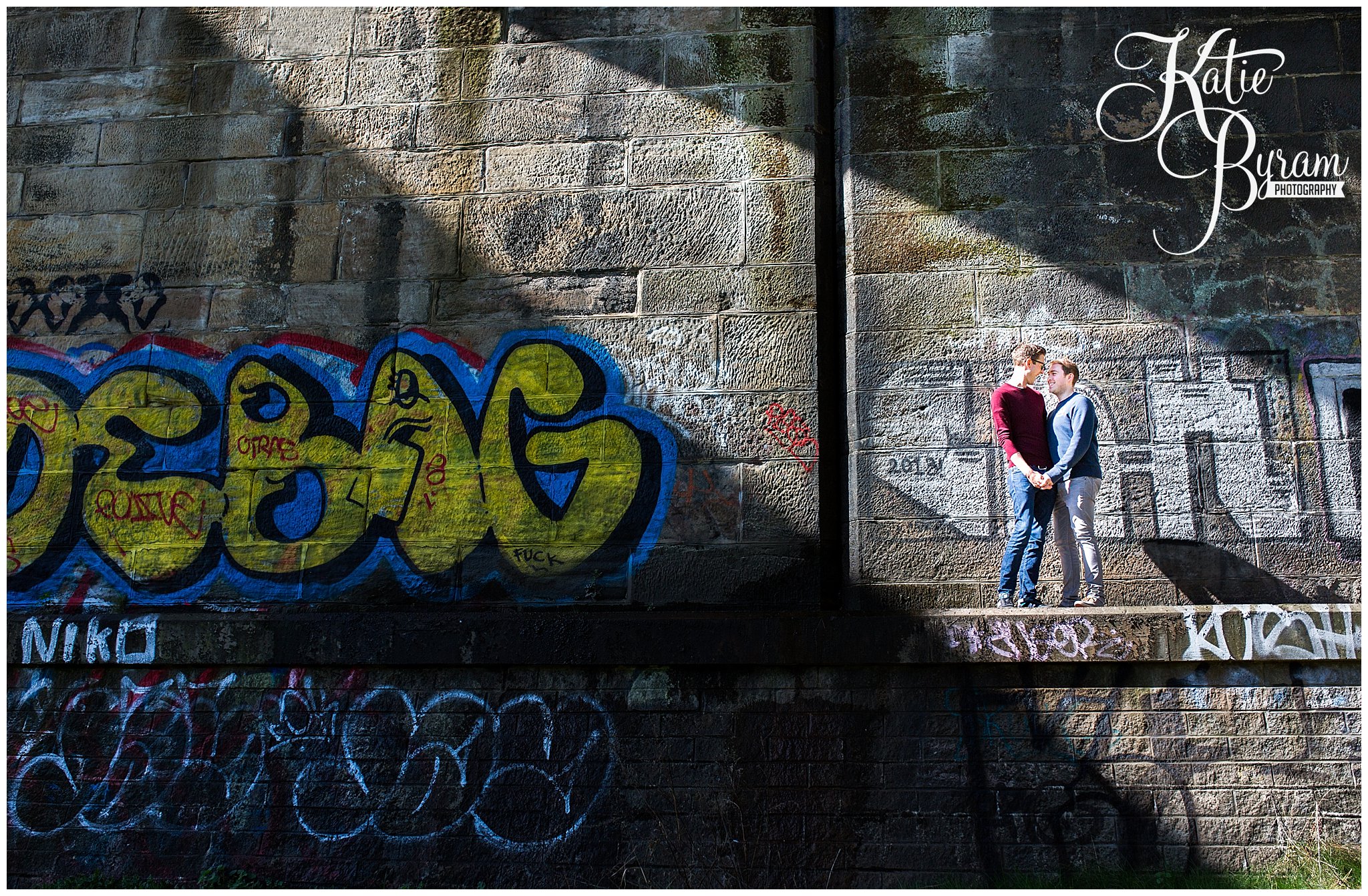 Colourful Ouseburn Pre-wedding Shoot for Andrew & Andrew