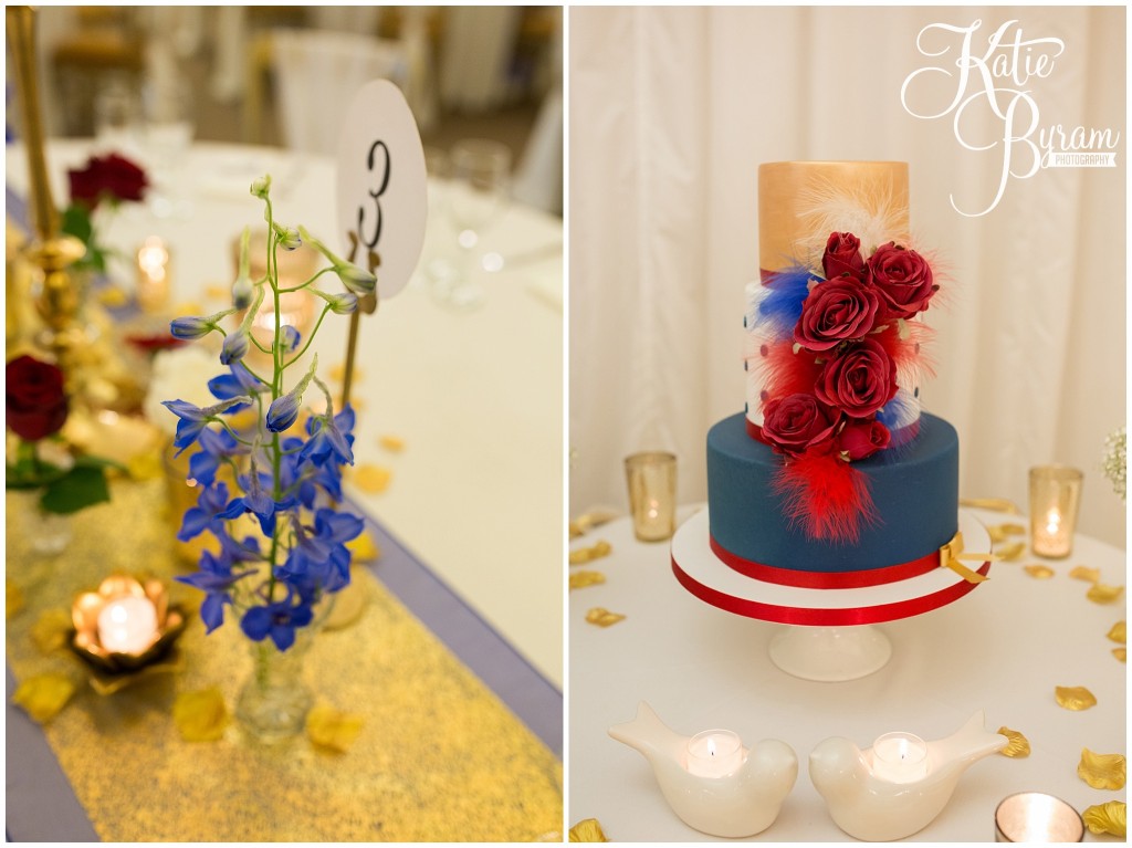 john francis cakes, crow hill marquee, west yorkshire marquee, red white and blue wedding theme, royal wedding theme, gold wedding, crow hill, crow hill weddings, marsden wedding venue, standedge tunnel wedding, huddersfield wedding photographer, marsden wedding photographer, manchester wedding venue, katie byram photography, lily blossom florist, small wedding venue,