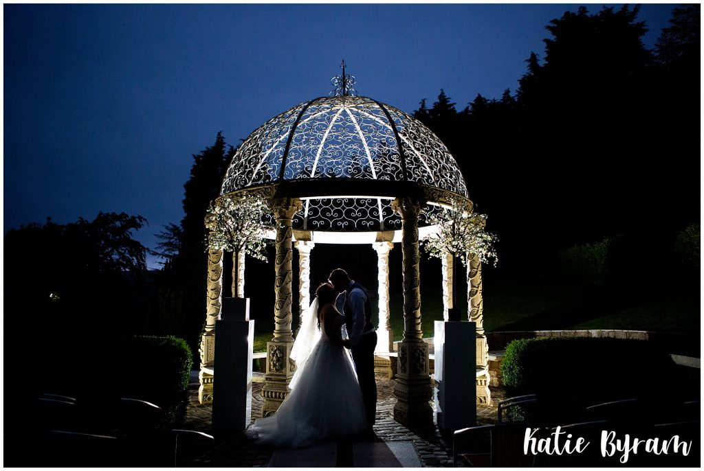 saddleworth hotel wedding, nighttime photo, katie byram photography