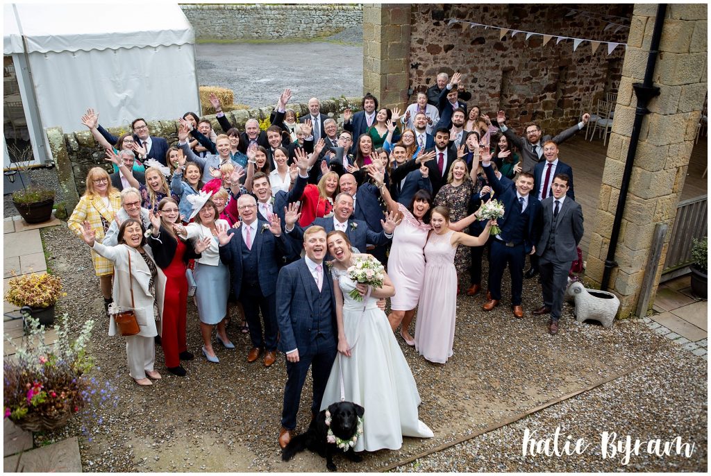 high house farm brewery wedding, dogs at weddings, yorkshire wedding venue, katie byram photography, huddersfield wedding photographer, northumberland wedding venue, outside wedding venue ,