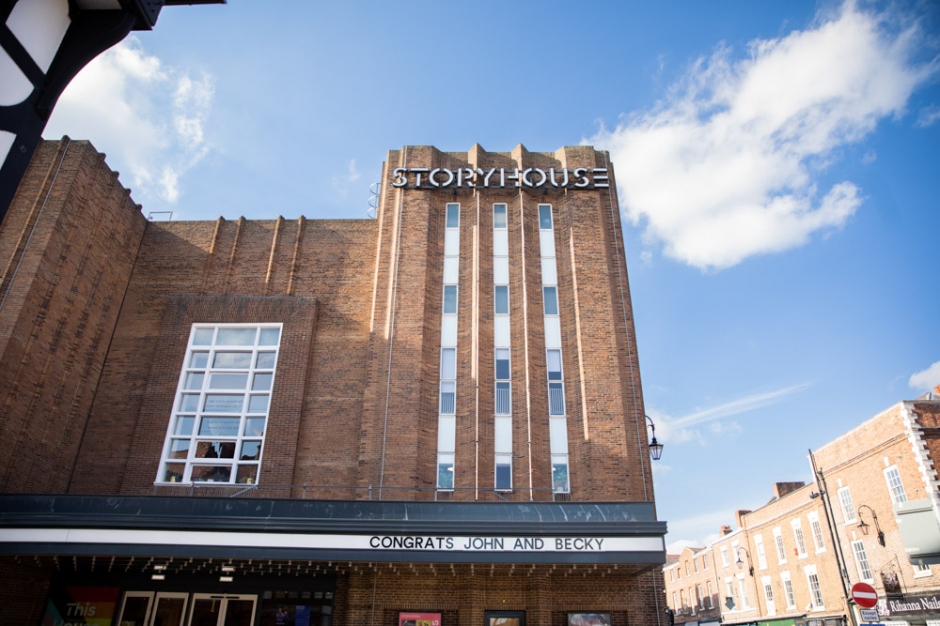 chester wedding, storyhouse theatre, storyhouse chester, storyhouse chester wedding, Katie Byram photography, black wedding dress, Star Wars wedding, alternative wedding photographer, Manchester wedding, Yorkshire wedding, 