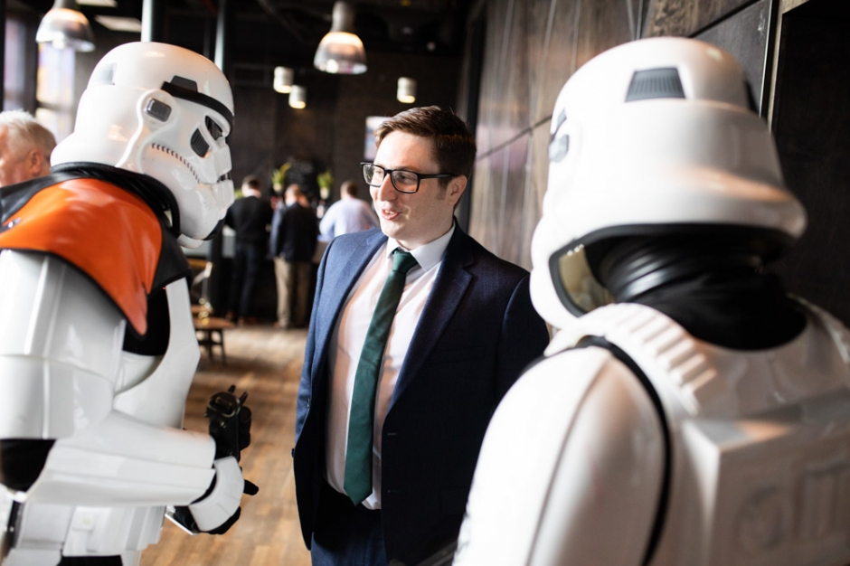 chester wedding, storyhouse theatre, storyhouse chester, storyhouse chester wedding, Katie Byram photography, black wedding dress, Star Wars wedding, alternative wedding photographer, Manchester wedding, Yorkshire wedding, 
