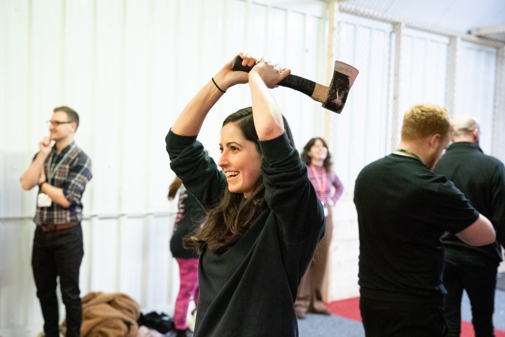 axe throwing, corporate event photography, corporate event Yorkshire, business photography, Katie Byram photography, Newcastle event photography, Sheffield conference photography, Sheffield business photography, Sheffield corporate photographer, Yorkshire corporate photography, commercial photography, Barnsley