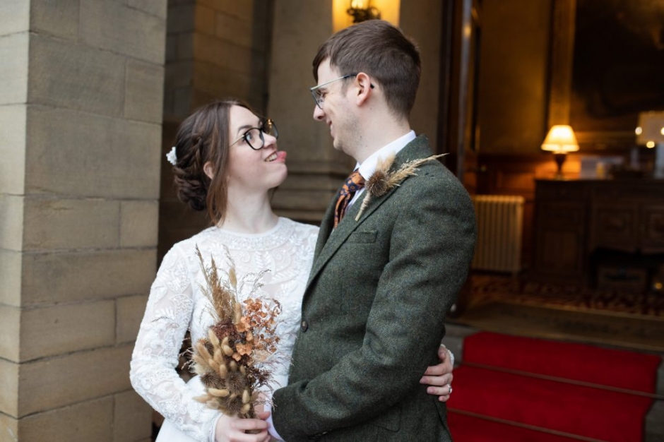 bagden hall wedding, halloween wedding, vegan wedding, quirky wedding, black bridesmaid dresses, katie byram photography, barnard castle wedding