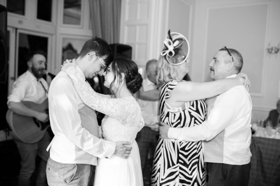 bagden hall wedding, halloween wedding, vegan wedding, quirky wedding, black bridesmaid dresses, katie byram photography, barnard castle wedding